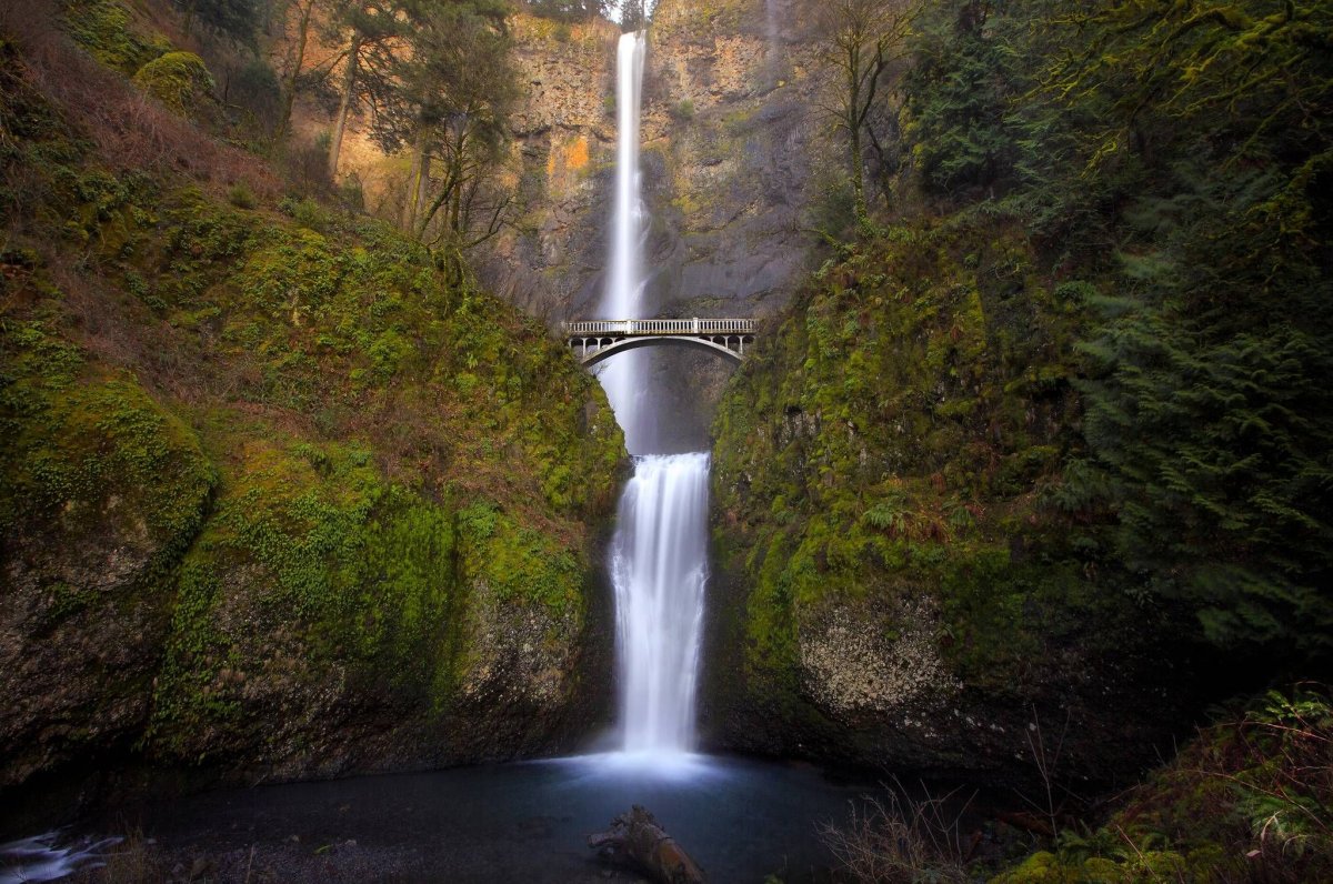 Водопад фей Fairy Falls, каньон реки Колумбия, Орегон