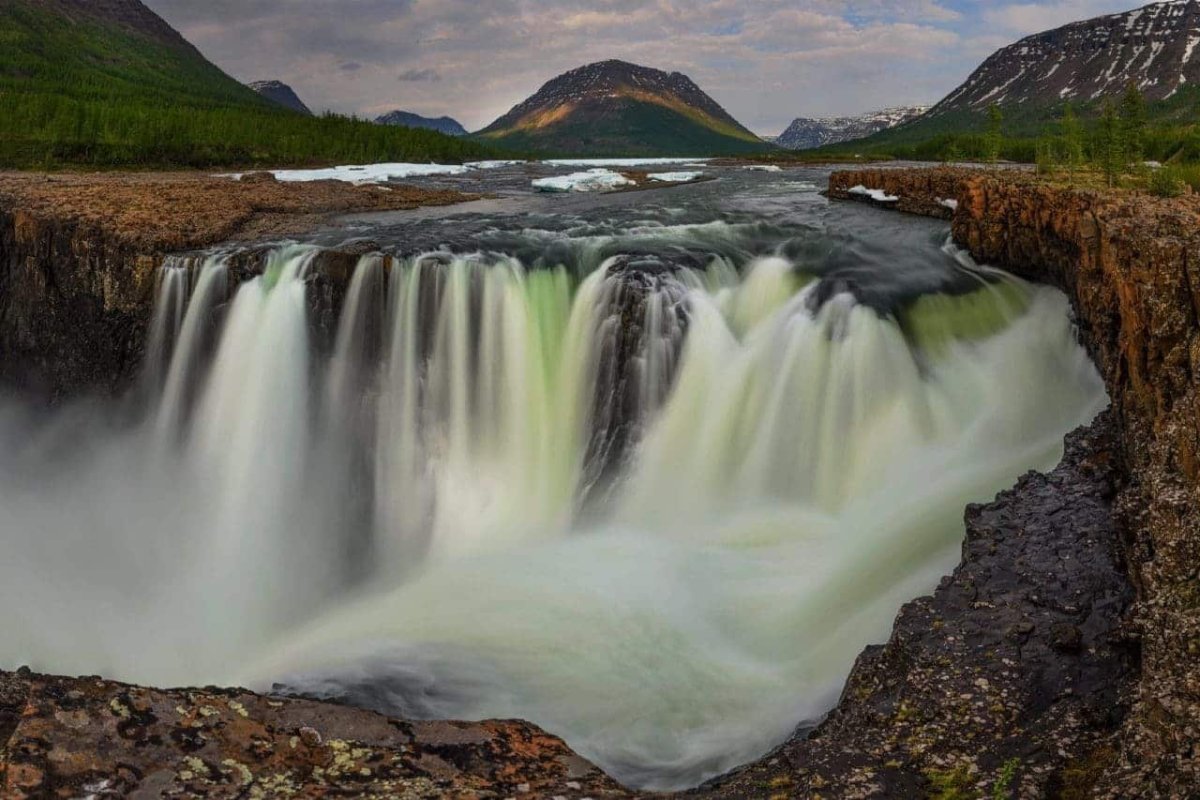 Водопады плато Путорана Красноярский край