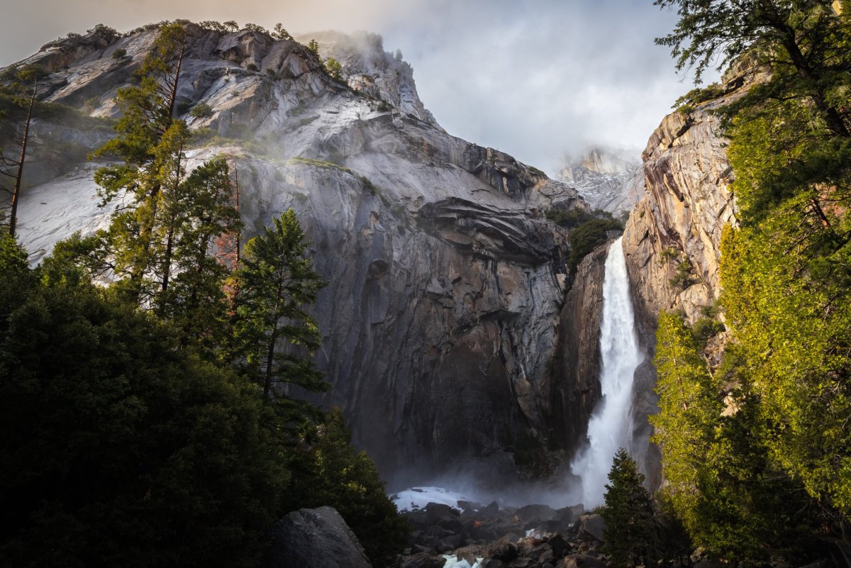 Северная Америка водопад Йосемит