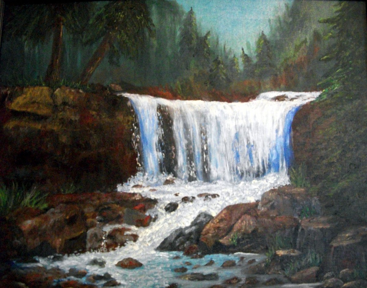 Картина водопад
