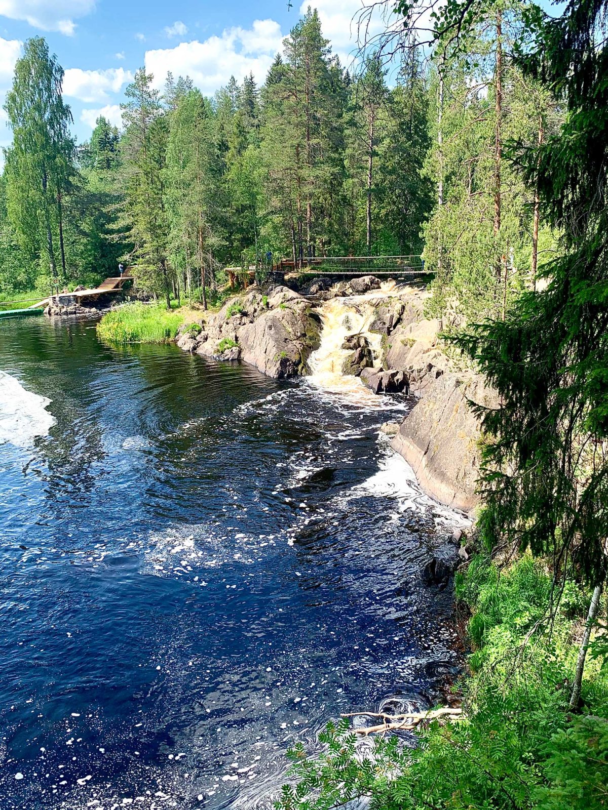 Ахинкоски водопады Карелия