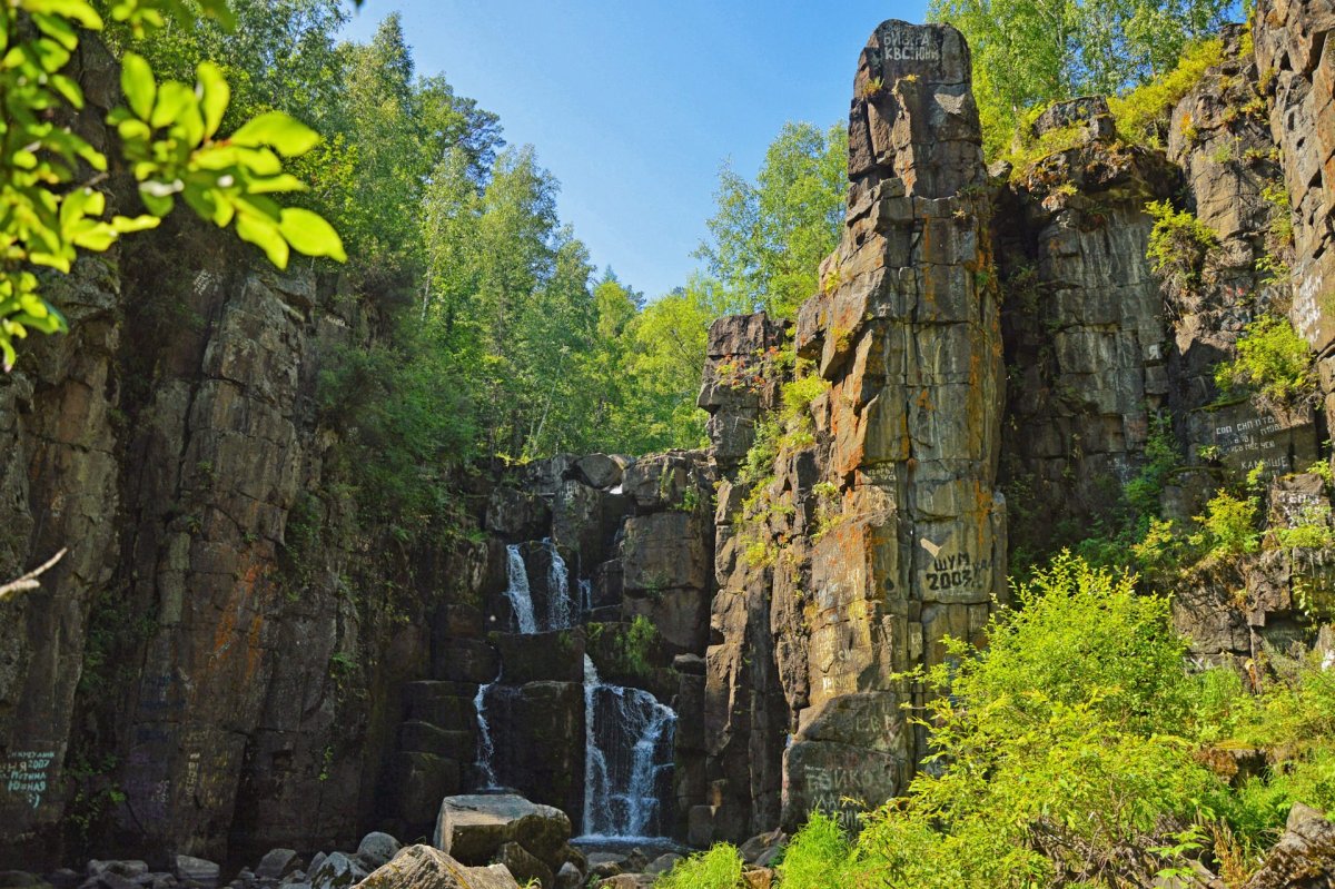 Уковский водопад в Нижнеудинске