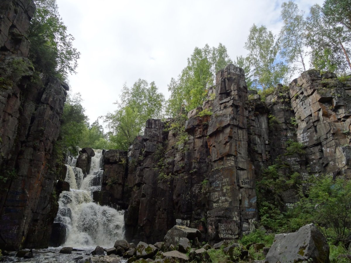 Уковский водопад Иркутская область