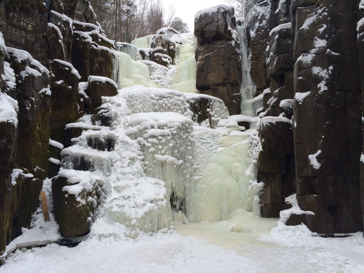 Уковский водопад в Нижнеудинске