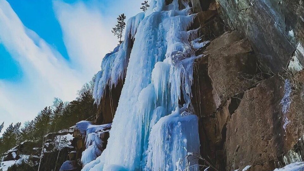 Водопад на Столбах Красноярск