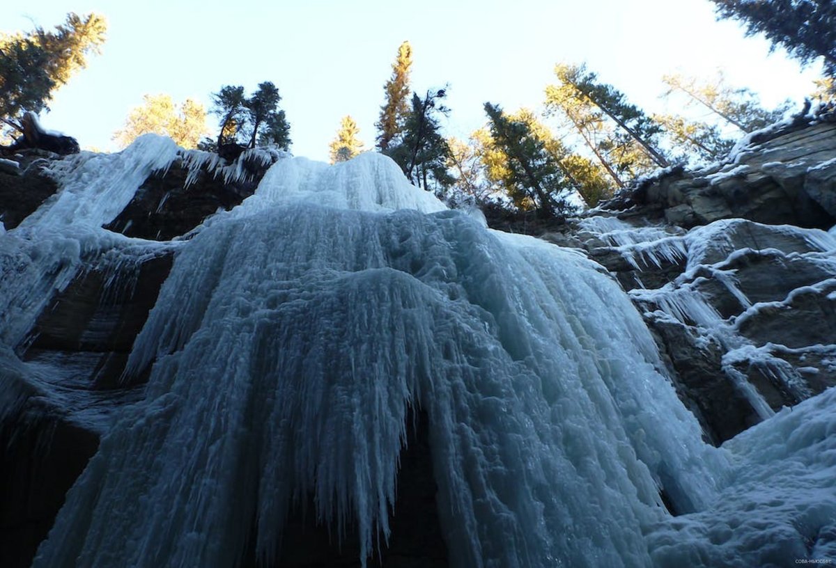 Зимний водопад Куперля