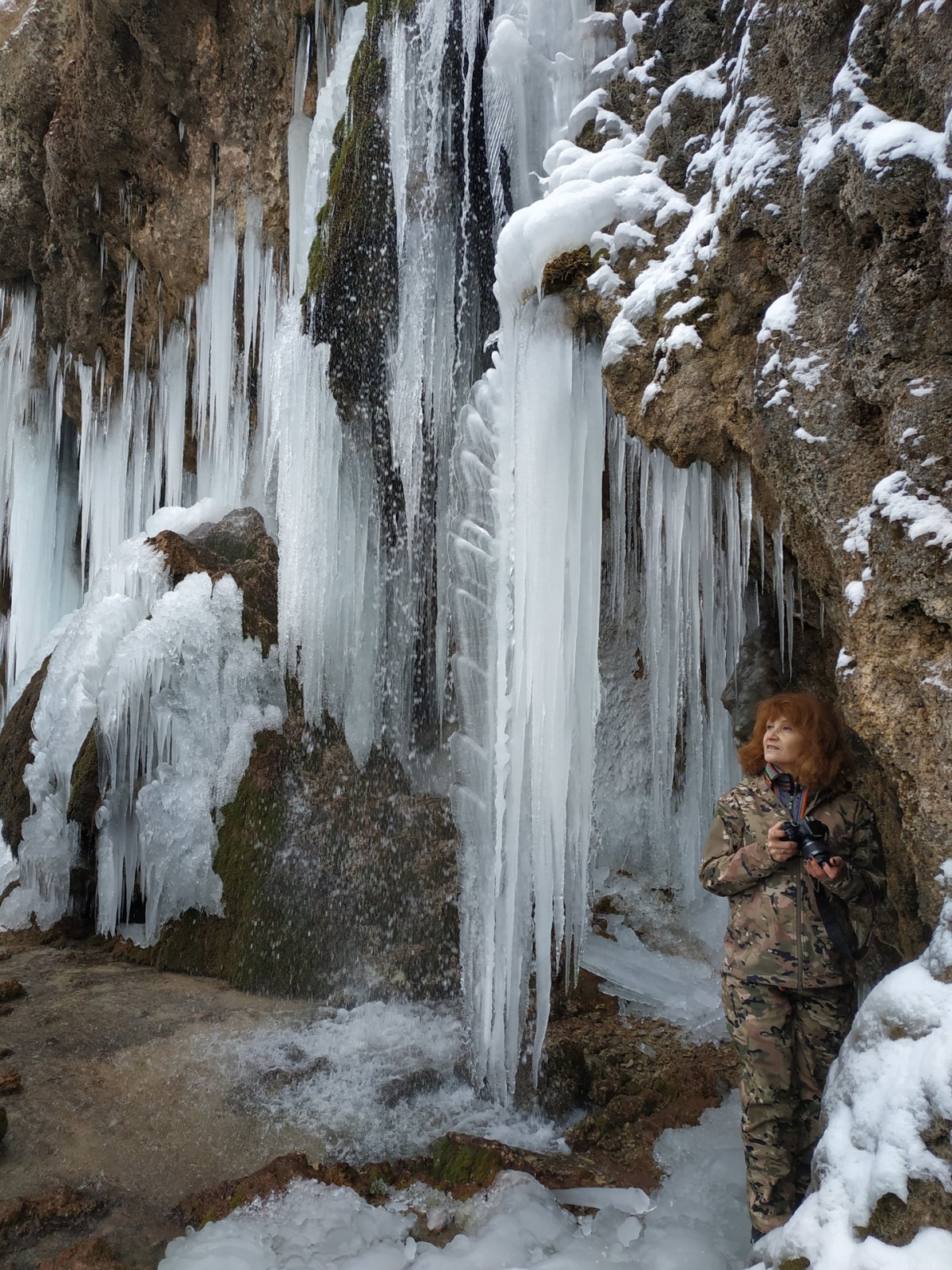 Камышлинский водопад зима