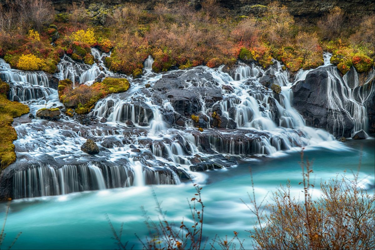 Каскадные водопады в Китае