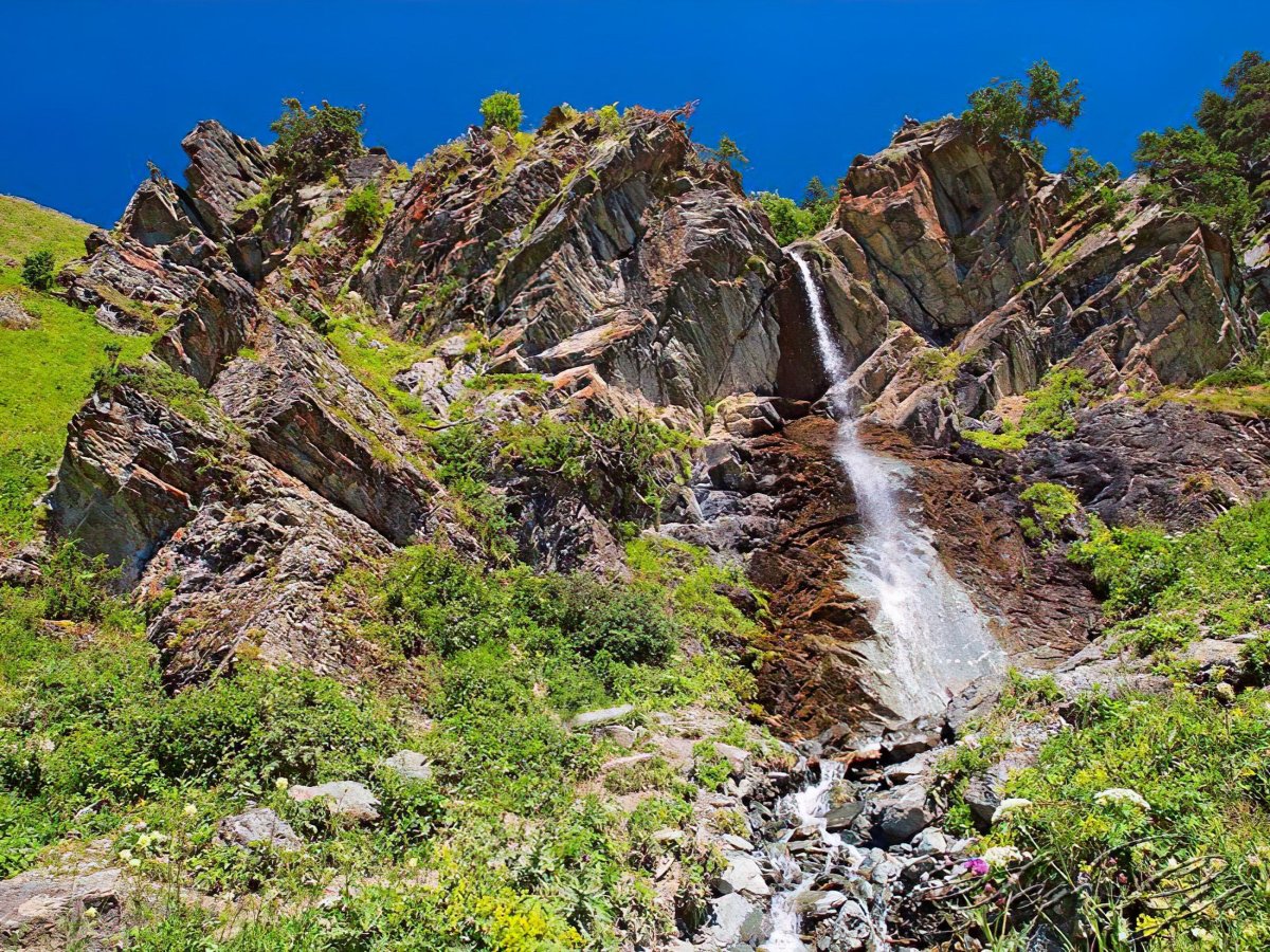 Борисовы водопад Архыз