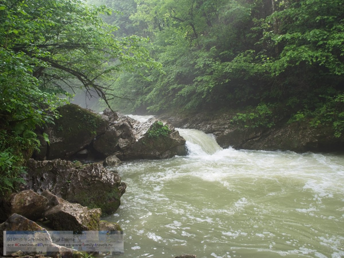 Водопады реки Курджипс
