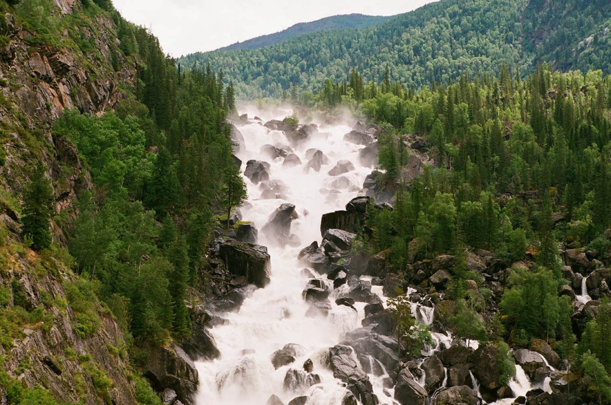 Чульчинский водопад Алтай