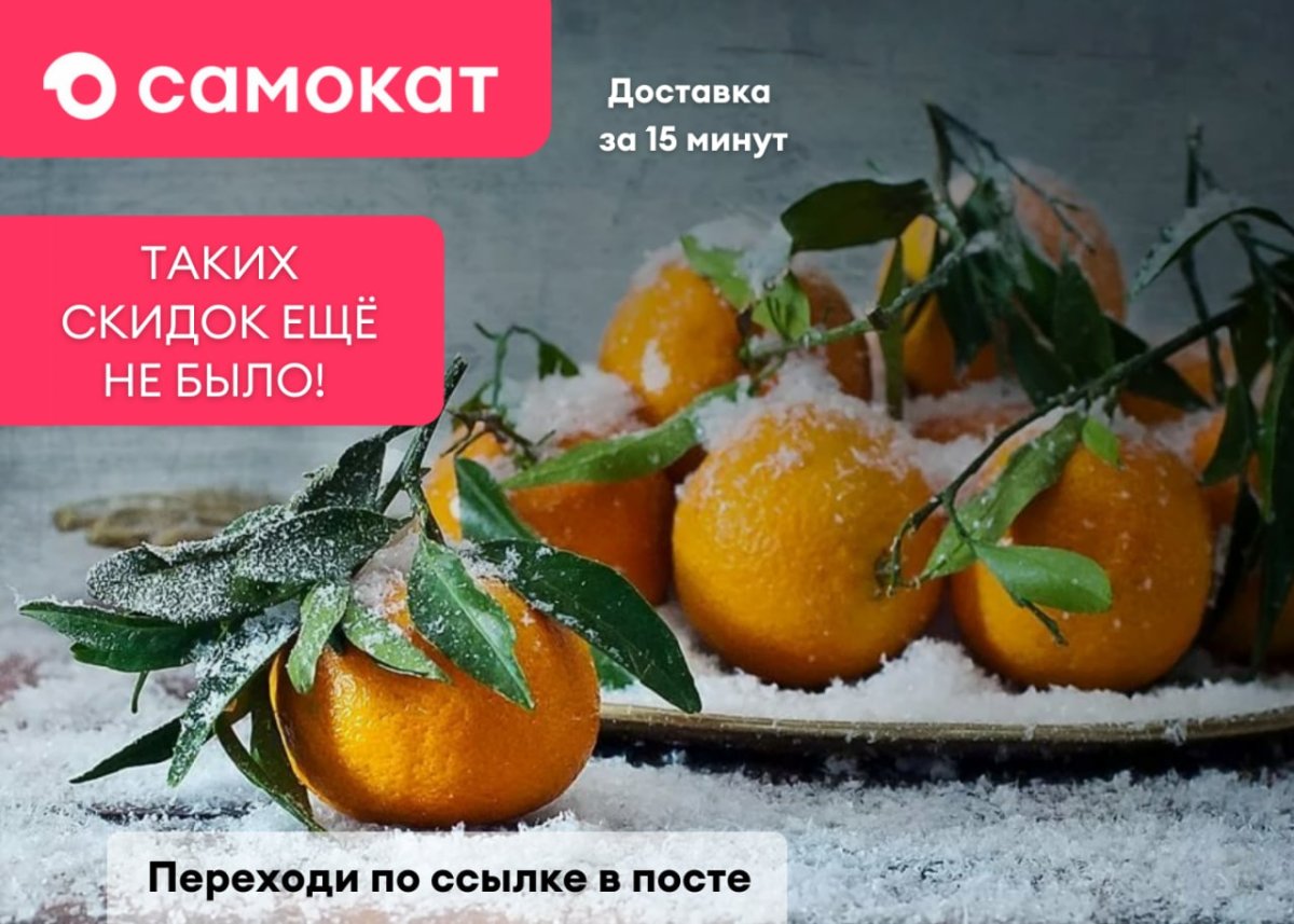 Мандарины на снегу