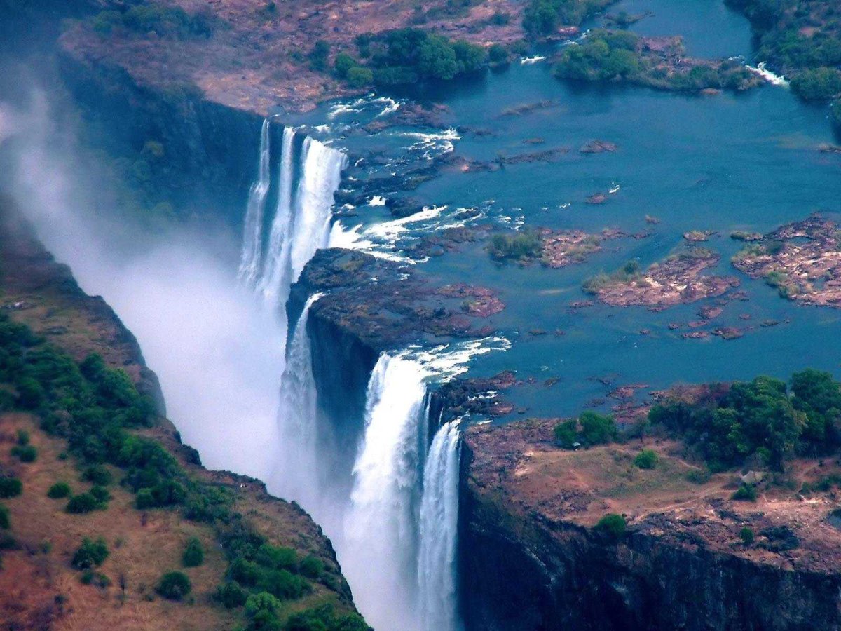 Виктория Фоллс Замбия воды