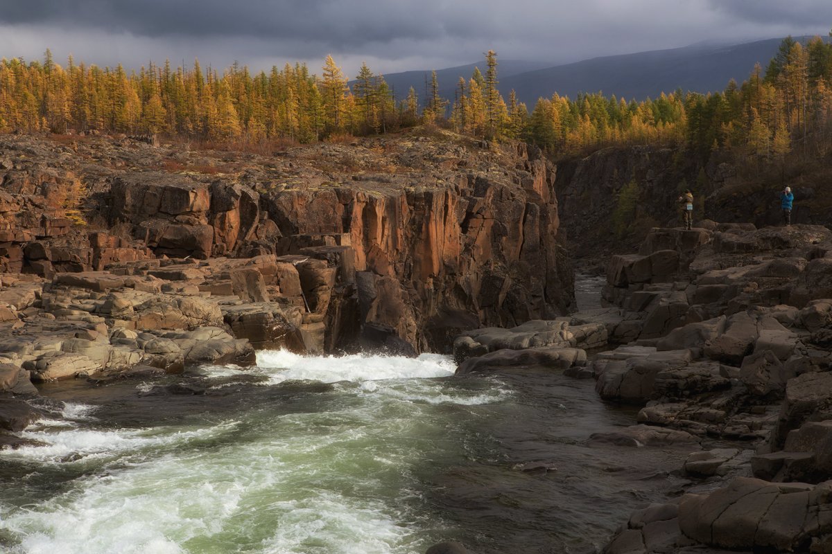 Курейский водопад Путорана