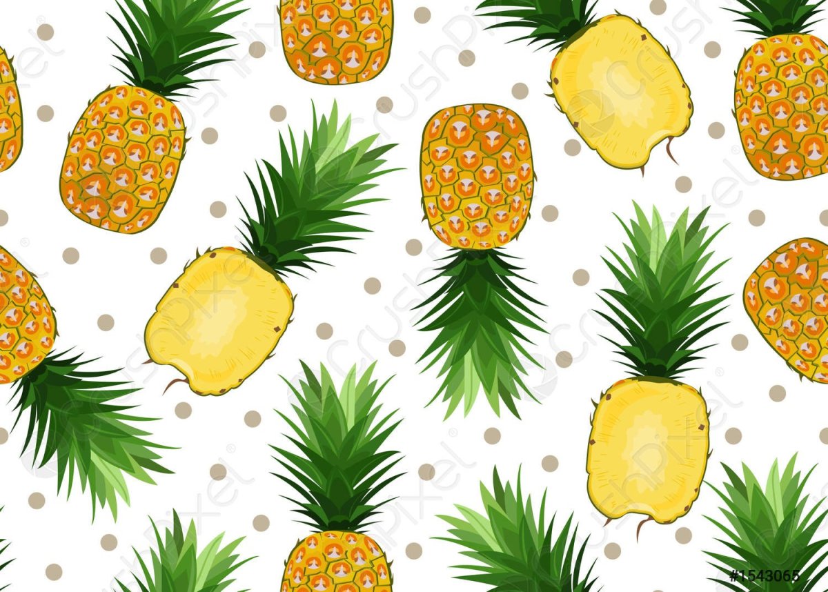 Pineapple White background