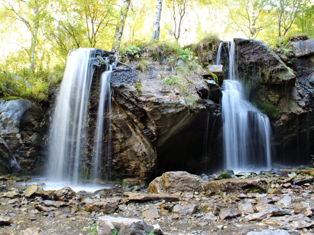 Водопад Чечкыш горный Алтай