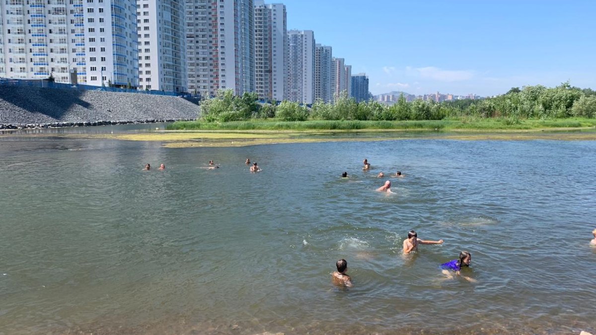 Енисей пляж Красноярск