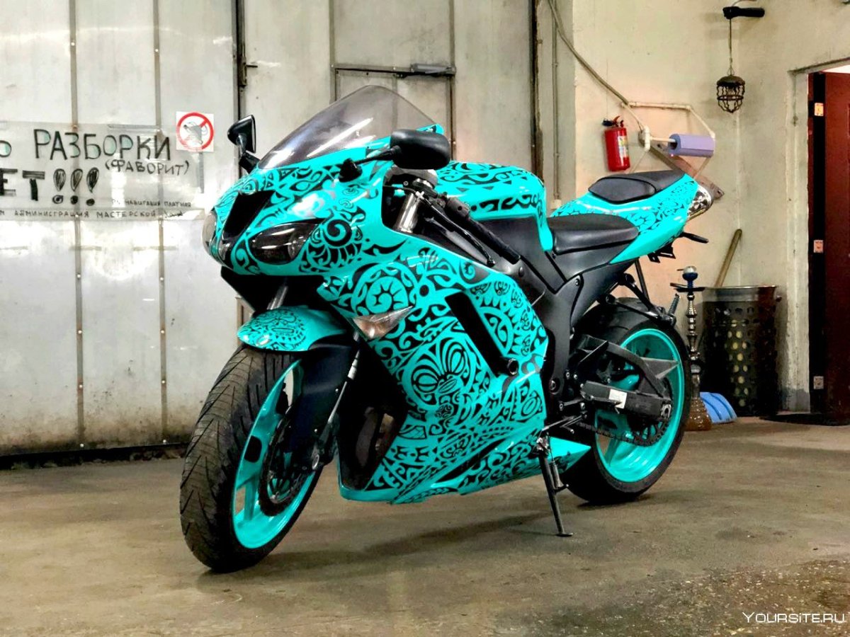 Перекраска мотоцикла Kawasaki ZX