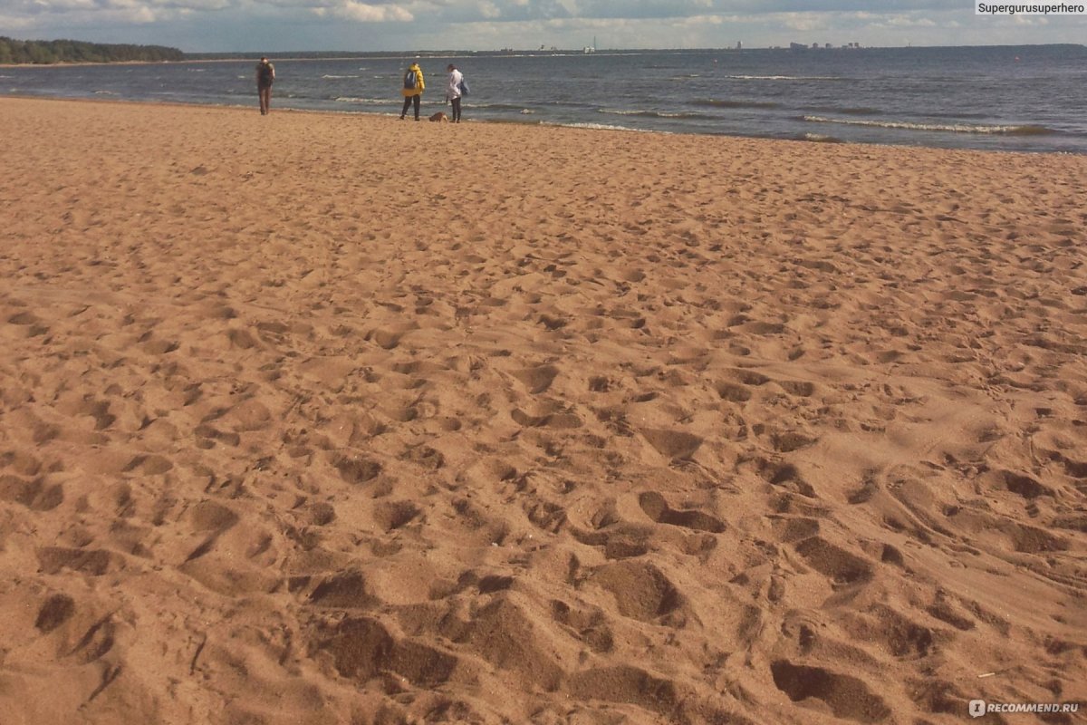 Песчаный пляж в Питере