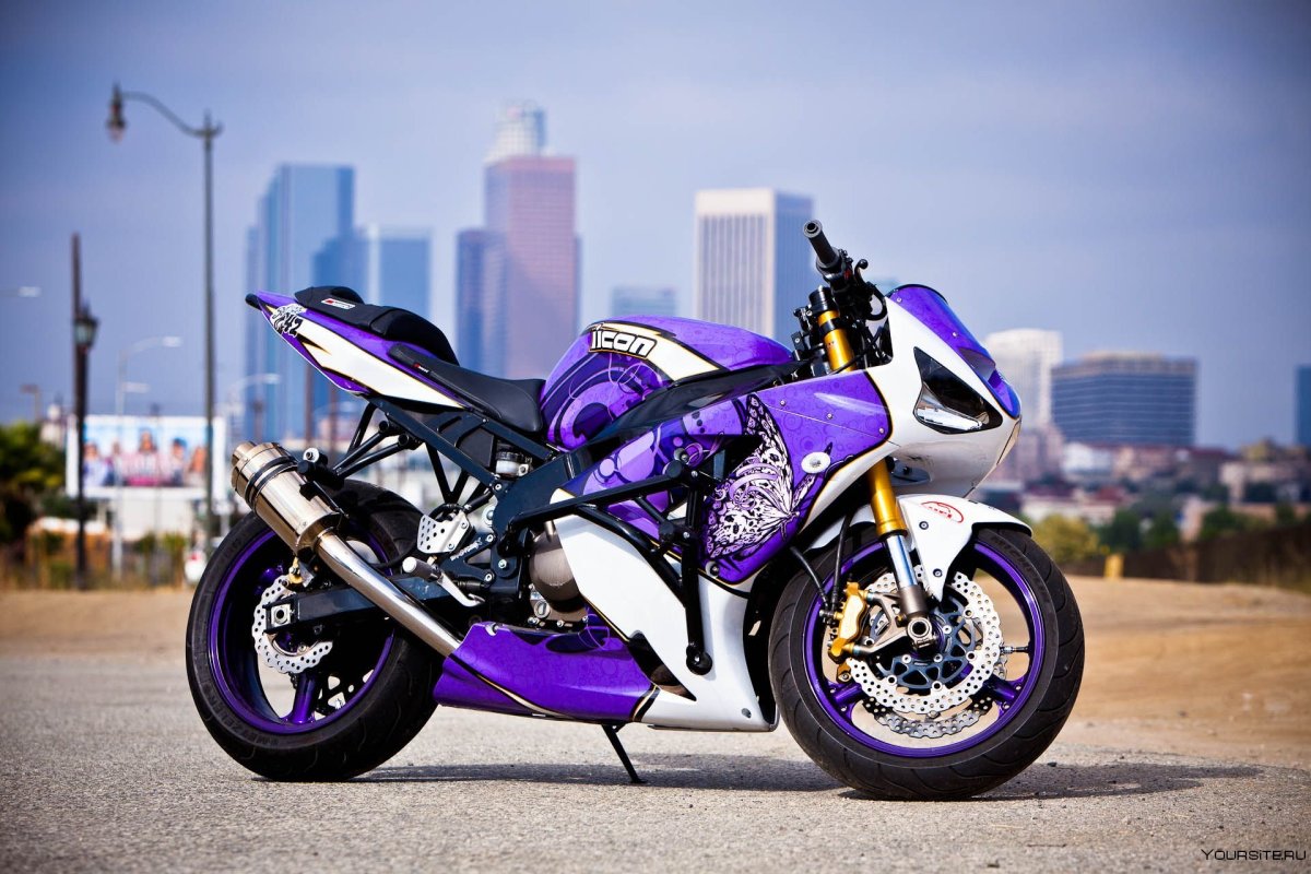 Yamaha r6 фиолетовый