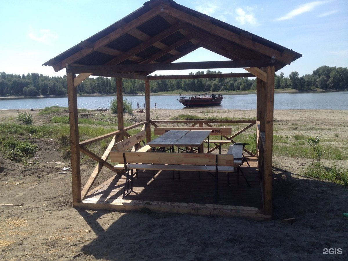 Русеевский пляж Пенза беседки