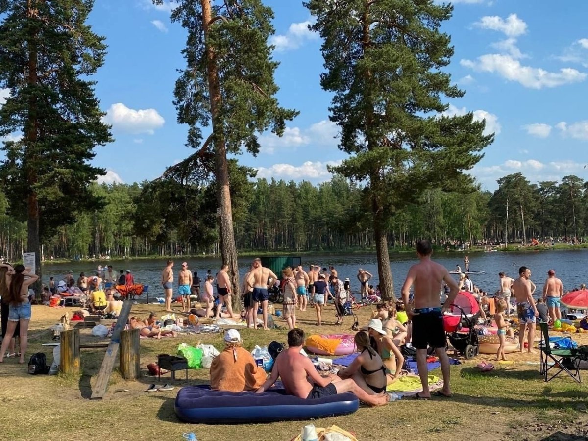 Коркинское озеро пляж