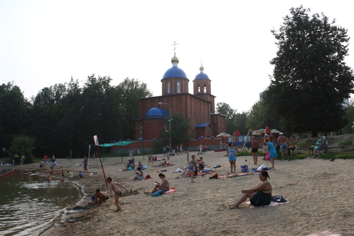Пляж Дербышки Казань