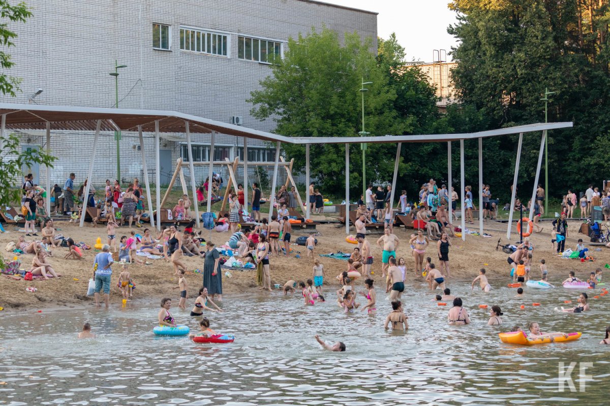 Комсомольский пляж Дербышки Казань