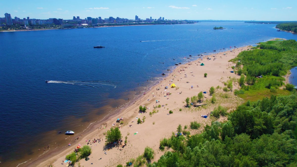 Заволга Самара острова