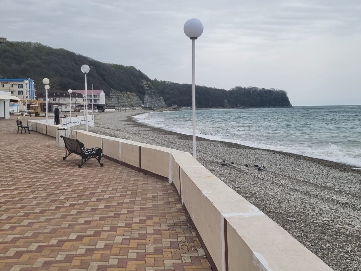 Берег черного моря Туапсе