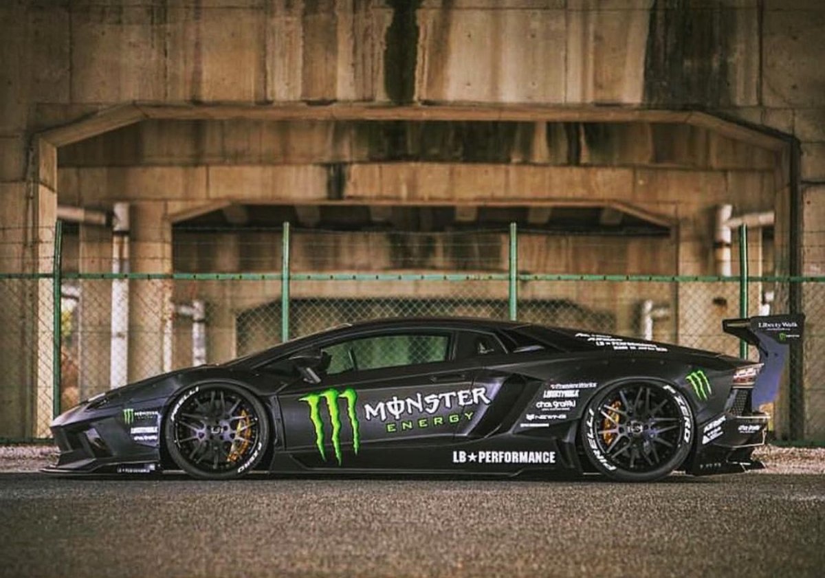 Lamborghini Aventador Liberty walk Monster Energy