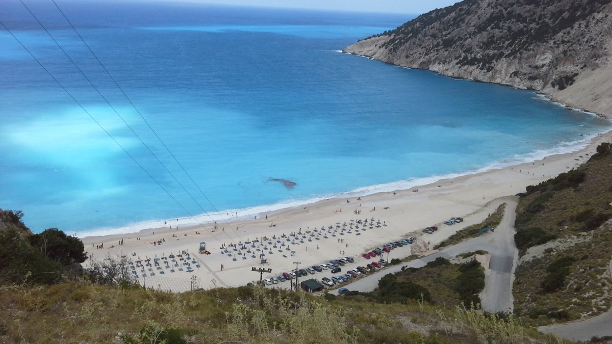Пляж Миртос (Myrtos Beach)
