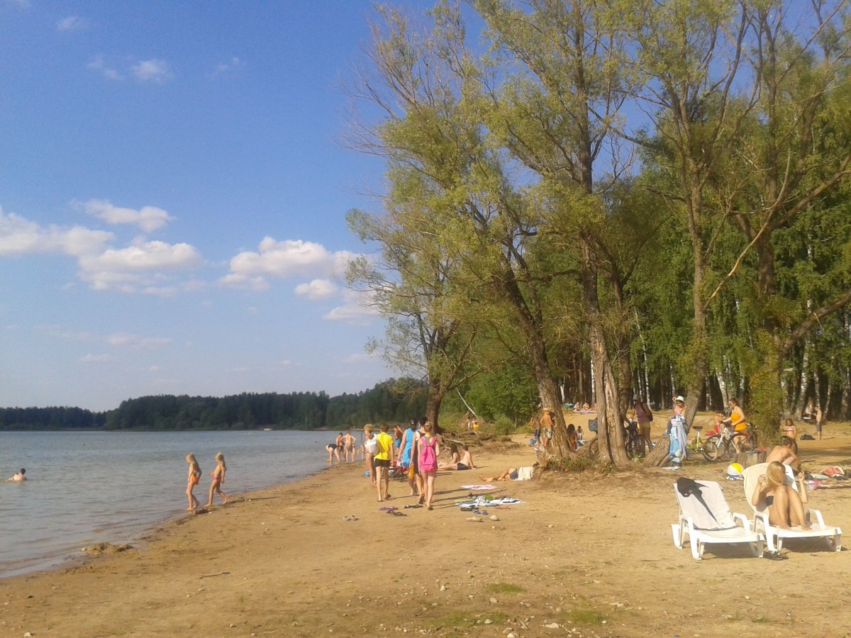 Пляж Красновидово Можайское водохранилище