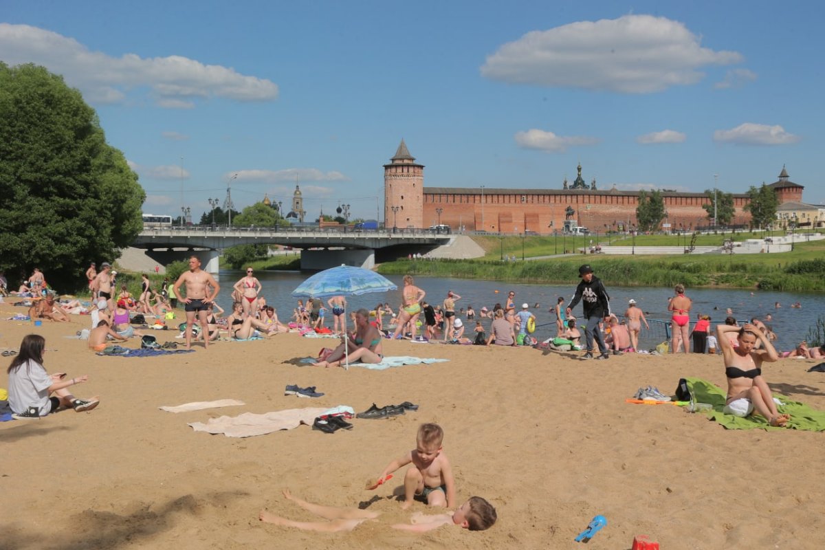 Коломна, городской пляж «Коломенка»