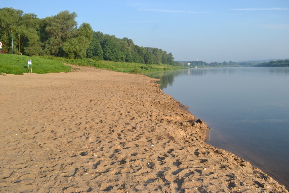 Пляж река Ока Таруса