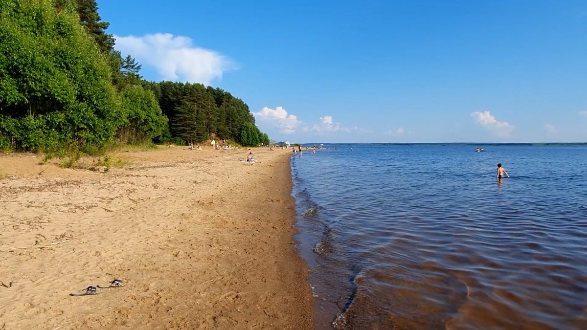 Сысертское водохранилище пляж