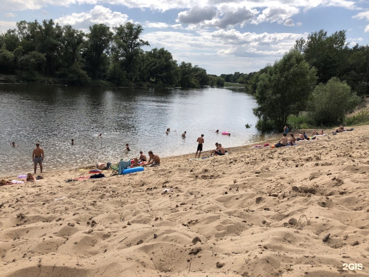 Река Сейм в Курске пляж