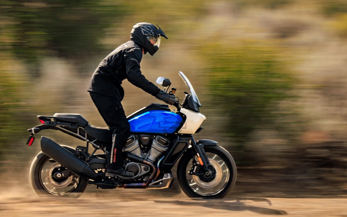 Harley Davidson Pan America Fastback Blue/White Sand