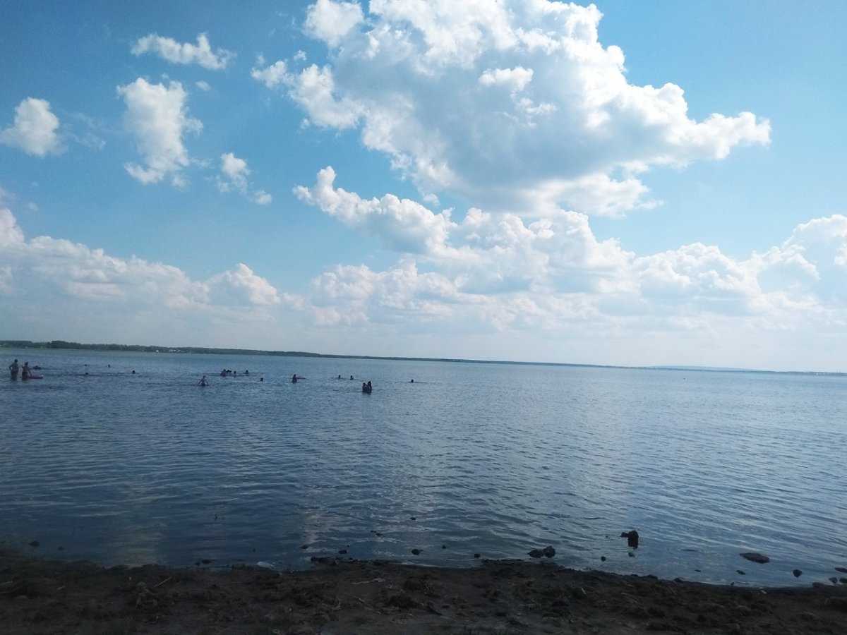 Пляж Восход Челябинск озеро Смолино