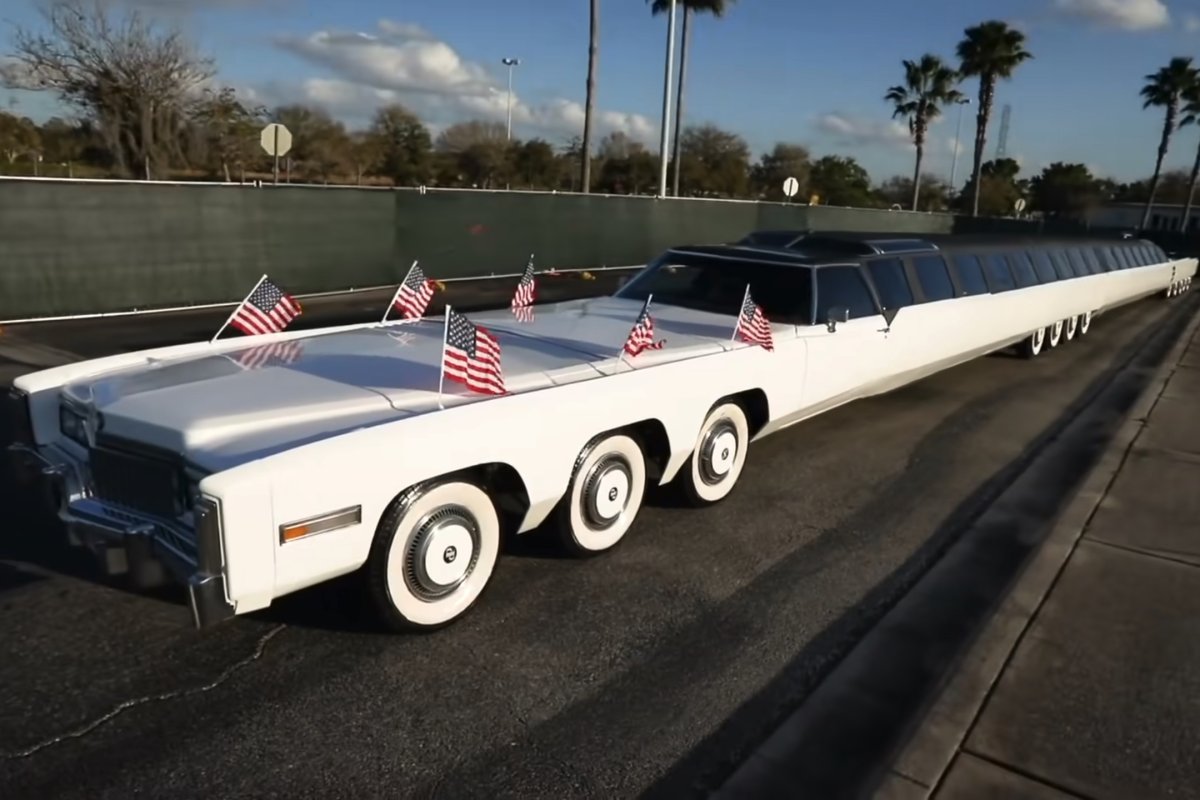 Cadillac Eldorado 1976 самый длинный лимузин