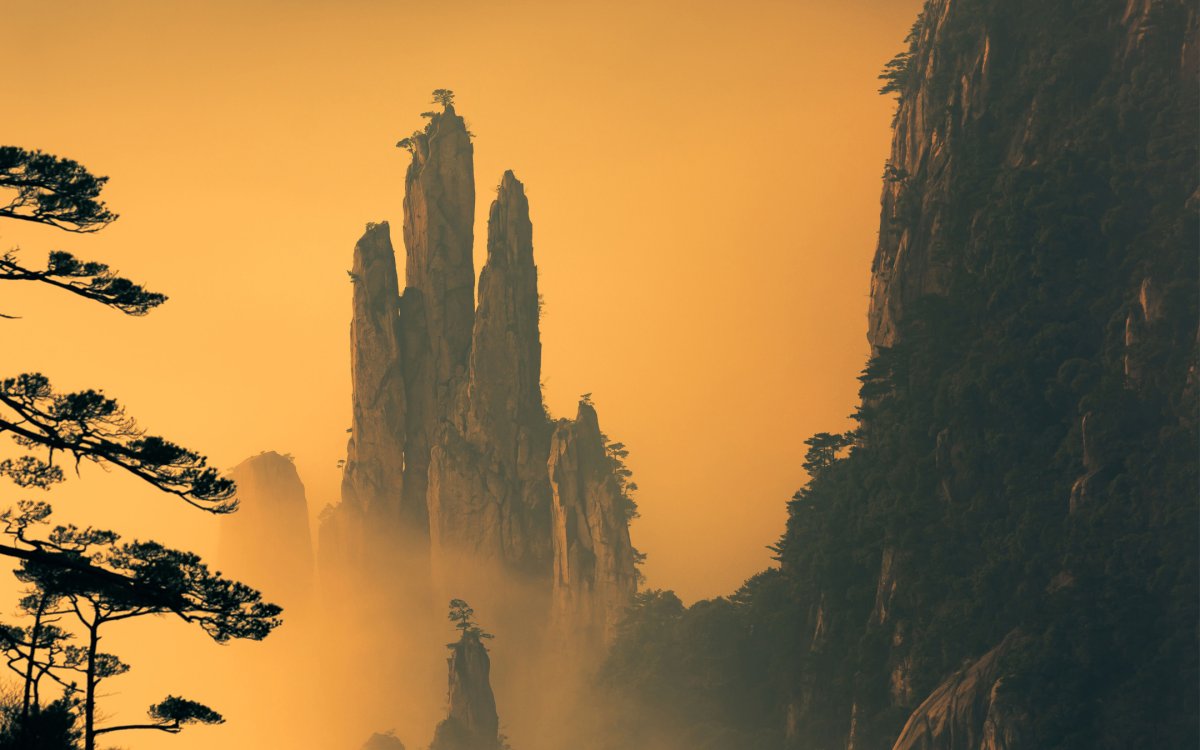 Горы Хуаншань, Китай