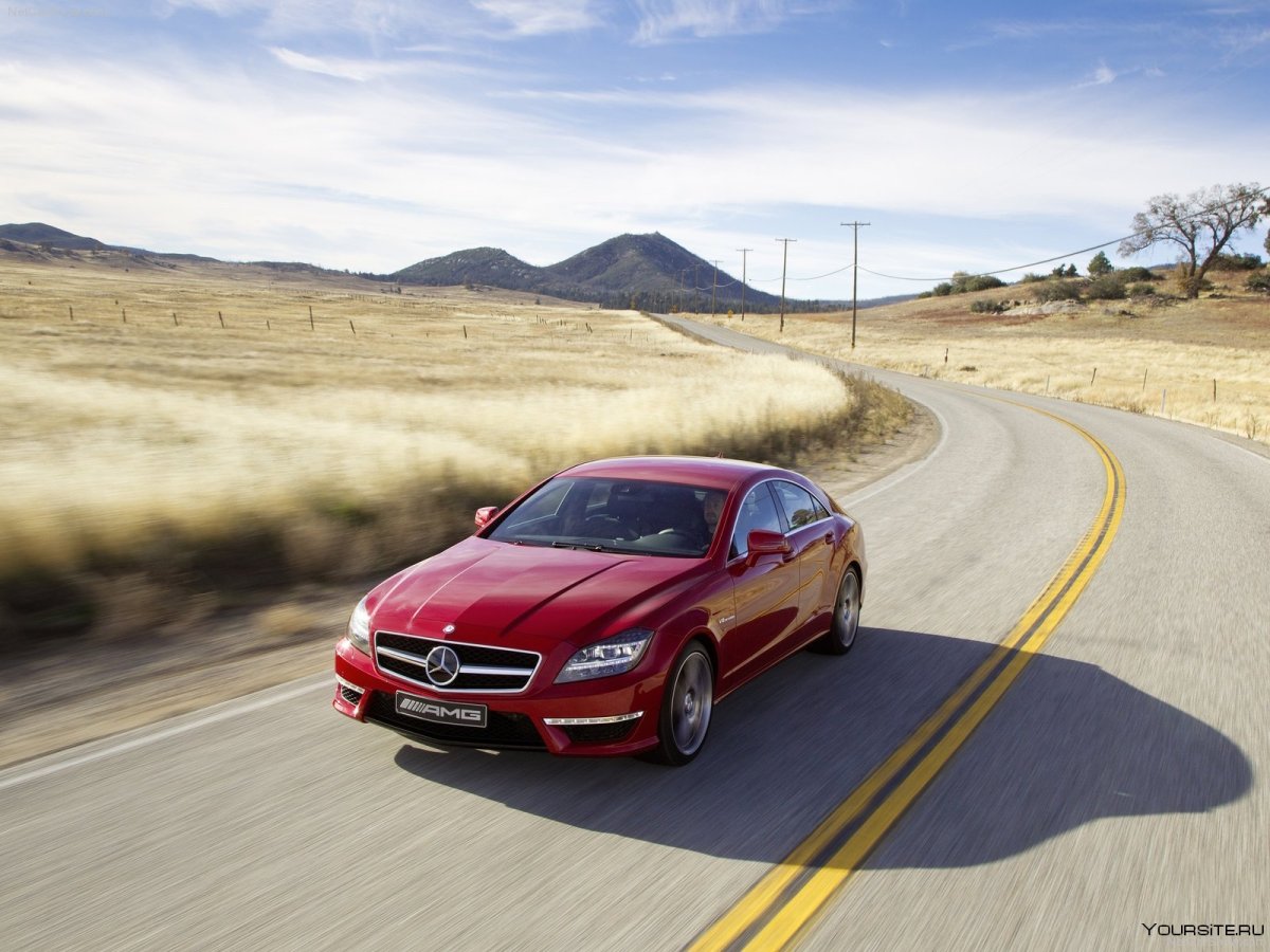 CLS 63 красный 1920 1080