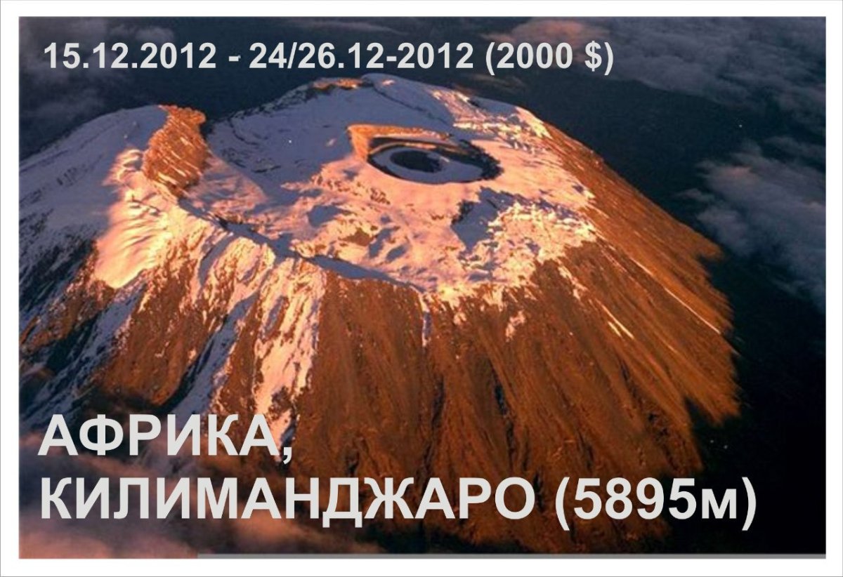 Потухший вулкан Килиманджаро