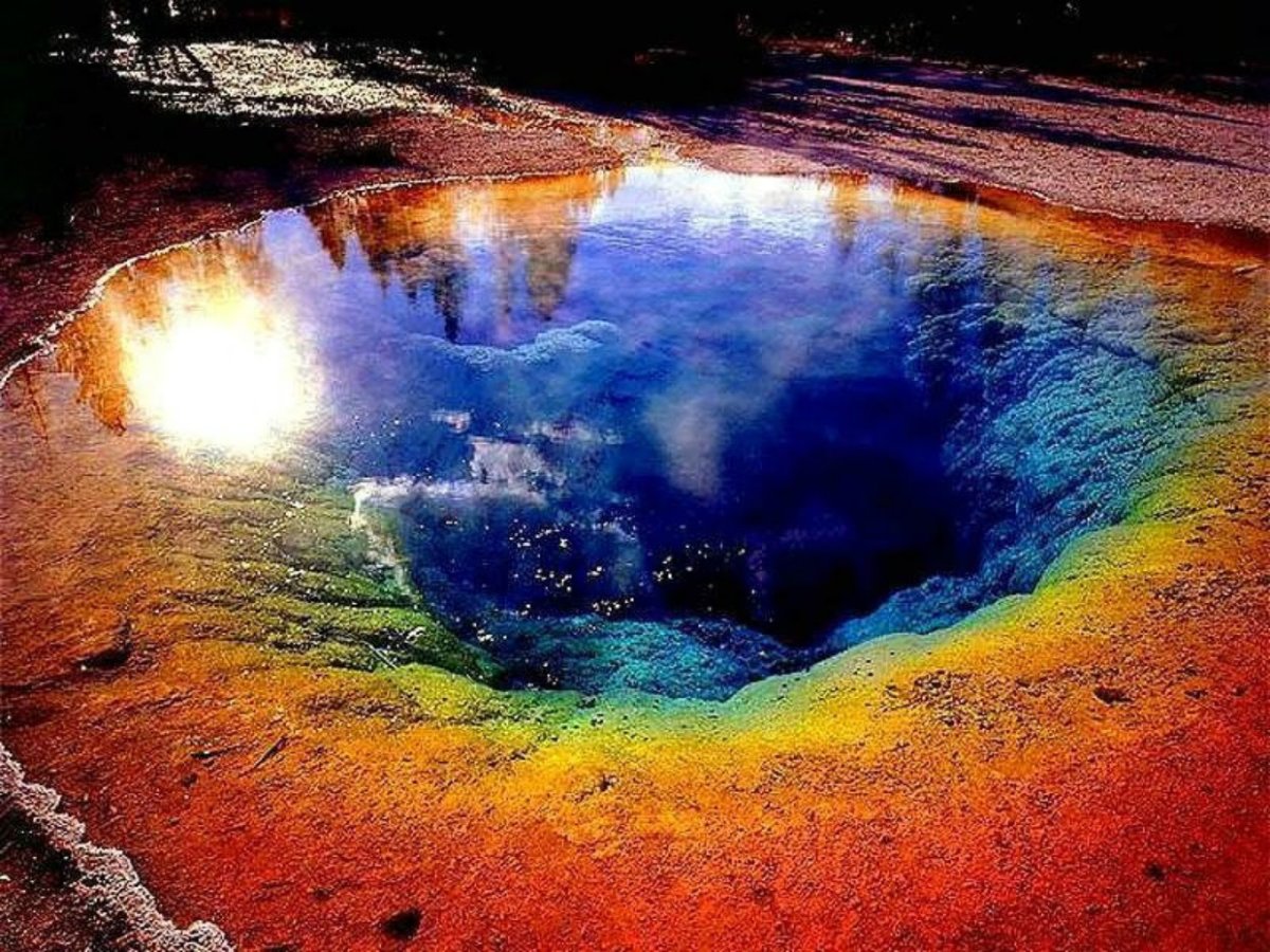 Озеро утренней славы национальный парк Yellowstone