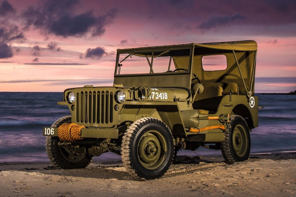 Jeep Wrangler Willys oboi