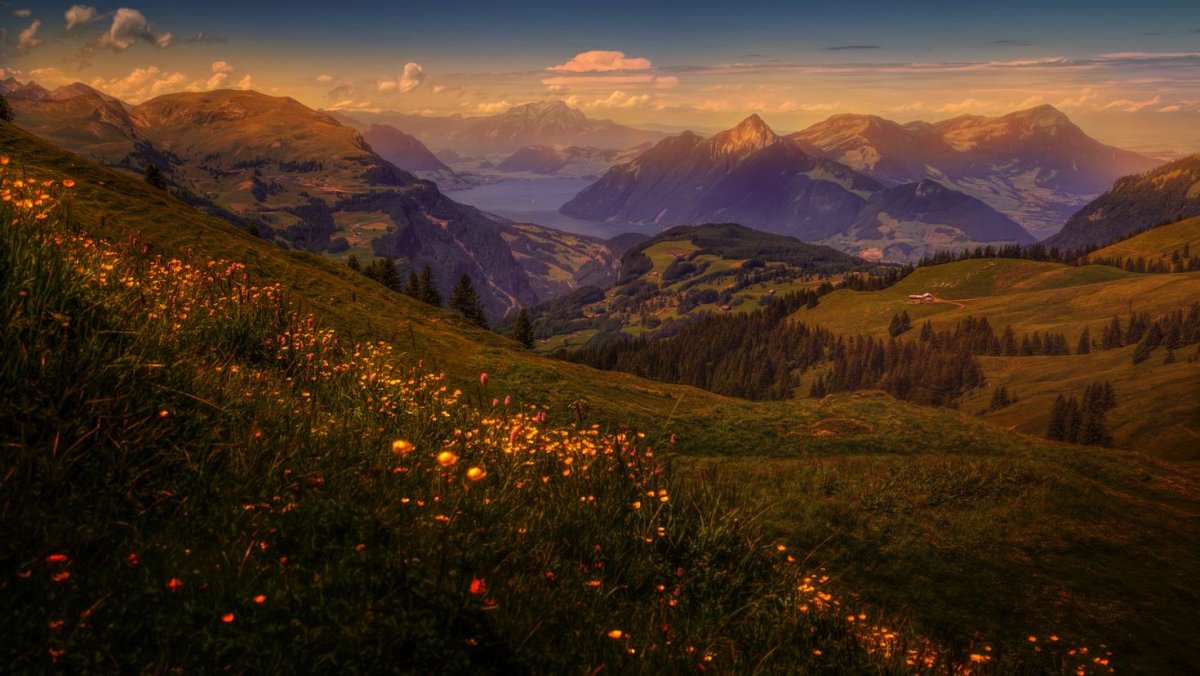 Switzerland, природа, пейзажи, Швейц