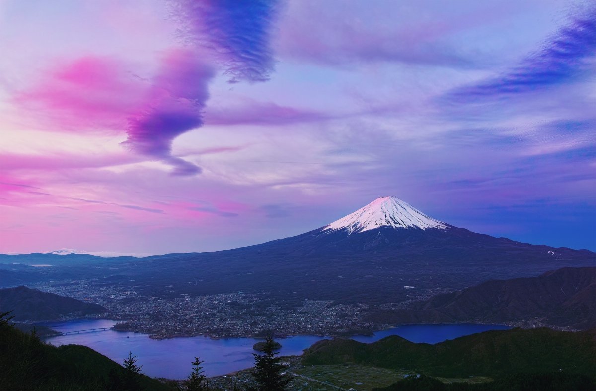 Гора Fuji Япония