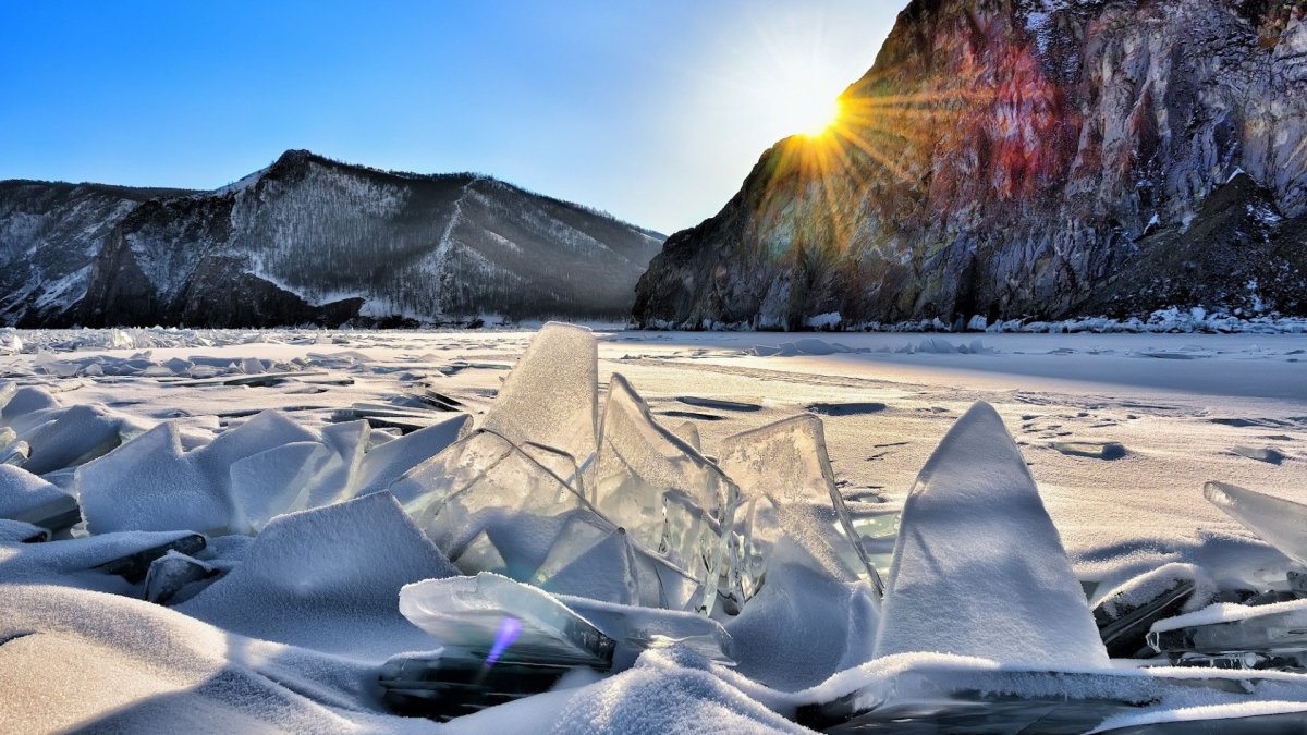 Зимний Байкал природа