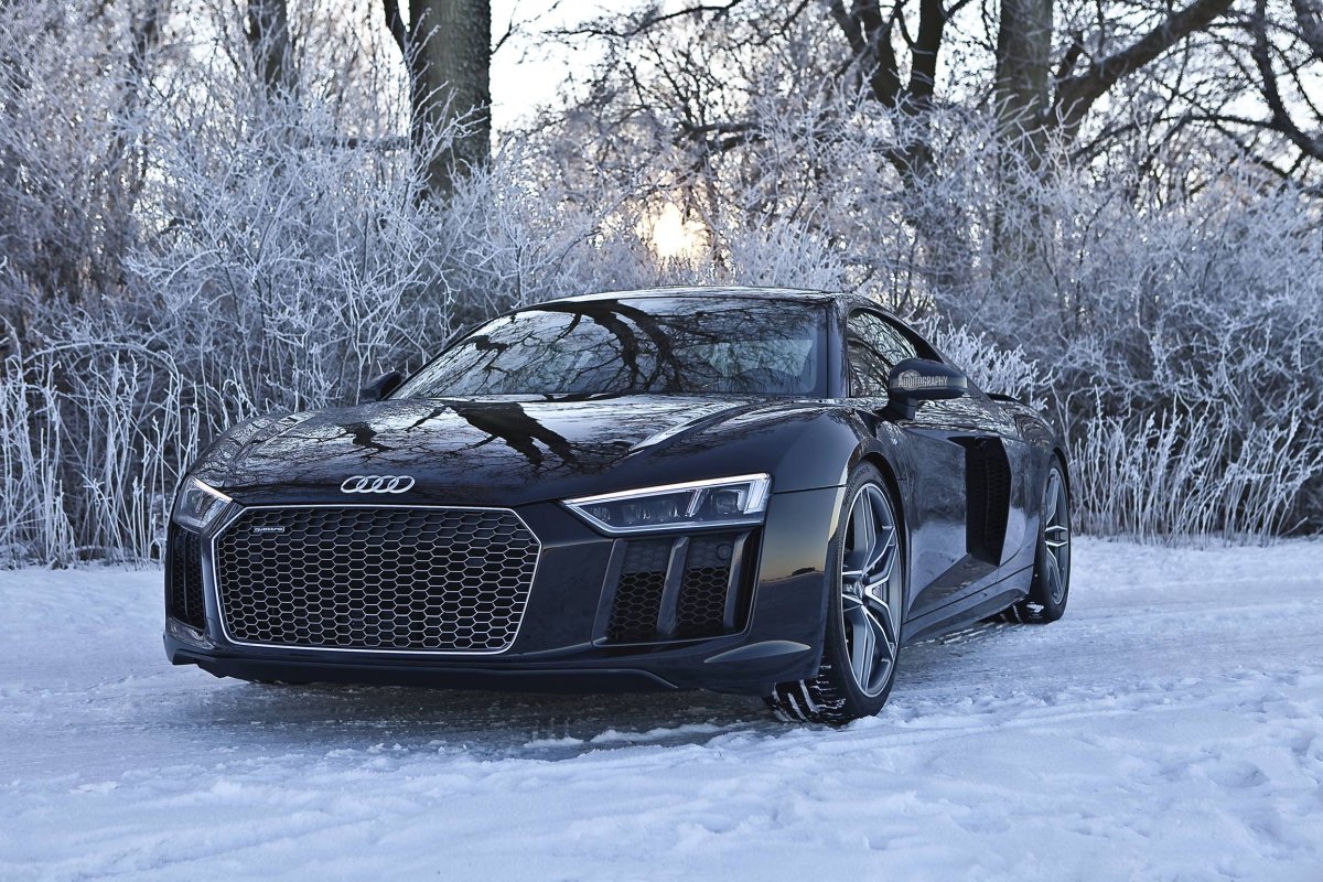Audi r8 зима