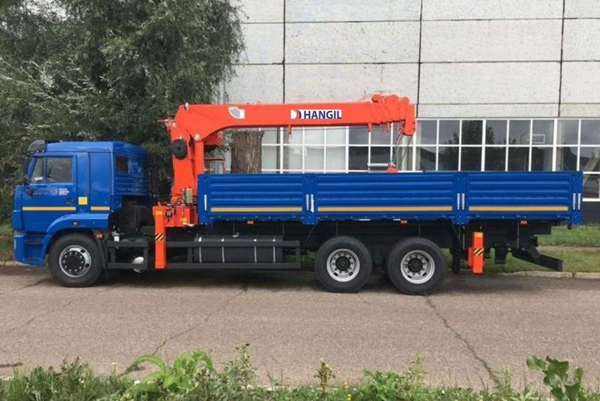 Бортовой КАМАЗ 65117-50 С КМУ Kanglim KS 1256g-i